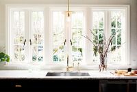 Big window in a kitchen over the sink