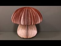 Pilz basteln aus Buch - Erstelle Pilz - Herstdekoration machen - YouTube