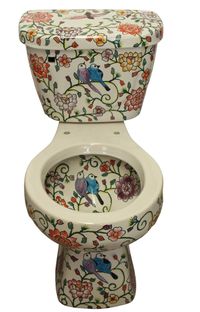 Mexican Talavera Ceramic Toilet Hand Painted Pajaritos2 - Etsy UK