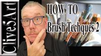 Brush Techniques,#2 | learn to paint | how to paint with acrylics | cliv...