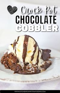 This Crock Pot Chocolate Cobbler recipe is the perfect way to enjoy a delicious and decadent dessert without having to slave in the kitchen! Just toss all of the ingredients into your slow cooker, let it do its thing, and you’ll be treated to a sweet and chocolatey treat that everyone will love.