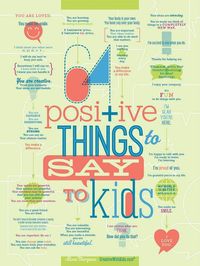 Digital Download 64 Positive Things to Say to Kids Printable