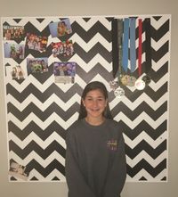 Go Big, Be Bold! Love this Chevron bulletin board by Cool Corks! #chevrons #bulletinboards #personalizedgifts