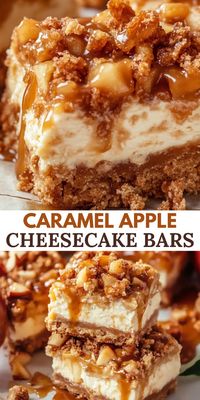 These Caramel Apple Cheesecake Bars are the perfect fusion of fall flavors, combining the richness of cheesecake with the tartness of apples and the sweetness of caramel.  This dessert is ideal for autumn gatherings, potlucks, or as a special treat for your family. With its blend of textures and flavors, it's sure to become a fall favorite.