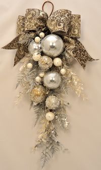 Elegant Christmas - Stunning Ornament and Crystal Christmas. Replace the gold elements with white and blue or whatever your colors are, and this will always be a winner.