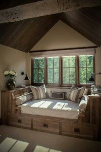 Great window seat to rest, read and relax! #windowseats #homefeatures homechanneltv.com