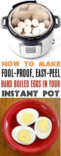 Pressure Cooker Hard Boiled Eggs Recipe! {Instant Pot Hack}