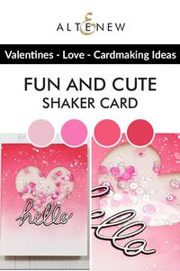 Watch and learn how to make cute shaker cards to send to your loved ones this Valentine's Day!