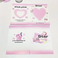 Cute Simple Folding Card Paper Suitable Fresh Portable Cute - Temu