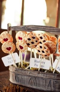 Pie Pops? What an interesting way to indulge . . . ❤