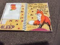 Autumn theme April 2018 sleep tracker #bulletjournal