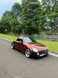 15x7.5 +25 165/45 Work VS-KF on the front of my Daihatsu Copen L880k