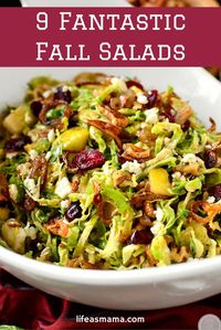 The Fall Salad is here to stay and not only do they use delicious vegetables that are the epitome of Autumn, but they are colorful too! Here are 9 mouthwatering salads you need to make this Fall.