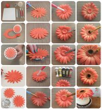 Gerbera Flower Turorial - Step by step - CakesDecor