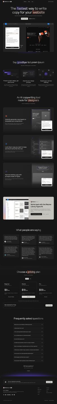 Relume Ipsum page - SaaS Landing Page