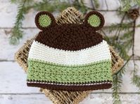 Grizzly Mountain Crochet Bear Hat Pattern for Baby, Toddler, Kids and Adults