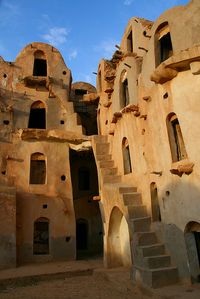 Intrincada estructura de Ksar - Túnez, África.