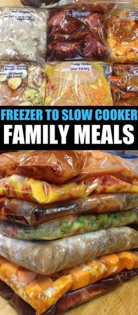 Crockpot Meal Prep: 30 meals in 3 hours or 10 meals in 1 hour. Quick and easy dinner recipes for the week.