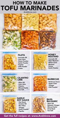 Elevate your tofu game with these seven easy marinades that pack a punch of flavor. Whether you're a seasoned tofu lover or just starting to explore plant-based options, these recipes will add a delicious twist to your meals. From tangy and spicy to sweet and savory, each marinade is designed to infuse your tofu with mouthwatering taste. Perfect for grilling, baking, or stir-frying, these marinades will transform your tofu into a culinary delight that even non-vegans will crave. Get ready to savor every bite with these simple yet flavorful tofu marinades.