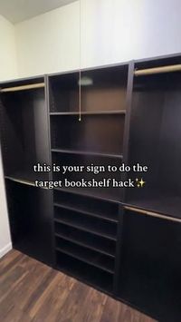 So excited with how this closet turned out 😍 #targetclosethack #diycl... | target bookshelf closet | TikTok