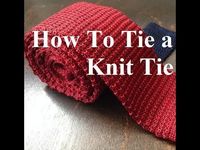 How To Tie a Knit Tie - YouTube