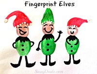 Make elves out of kids fingerprints! Super cute christmas craft to do | http://www.sassydealz.com/2013/11/diy-fingerprint-elf-craft-for-kids-at.html