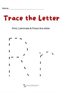 Looking for FREE letter R tracing worksheet printables for your littles? Here are four different worksheets that include both lowercase and capital letter practice for your preschool or kindergarten child... #freeprintables #freeworksheets #tracingworksheetprintables #tracingprintables #tracingworksheets #kindergartenprintables #preschoolprintables #preschoolworksheets #kindergartenworksheets #myhappyhomeschooling #homeschoolprintables #freehomeschoolworksheets #freetracingworksheets #alphabet