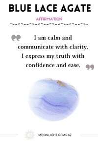 Unveil the calming essence of Blue Lace Agate! 💙 This gentle gemstone is perfect for soothing stress and enhancing clear, calm communication. Click to explore how Blue Lace Agate can help quiet your mind and encourage peaceful expressions, making it ideal for public speakers and those seeking tranquility in their daily interactions. #BlueLaceAgate #StressRelief #CalmCommunication