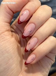 22 Trendy Red French Tip Nails to Keep Your Winter Look Fresh | Everygirl Edit