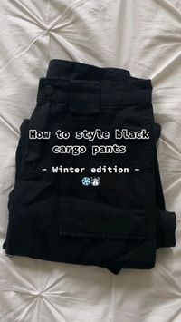 Difficulty: Easy     How To Style Black Cargo Pants Winter Edition   • outfits  • winter outfits  • casual outfits  • trendy outfits  • cargo pants  • cargo pants outfit  • black cargo pants  • black cargo pants outfit  Credit : babyluca777  Follow Me For More Outfit Ideas