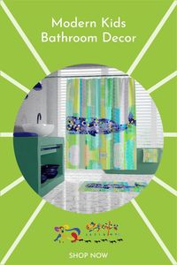 Take your kids on a journey into the whimsical world you will be making for them at bath time & bring joy to the memories you will be creating together. This bold & exciting modern green and blue nautical ocean whale bathroom shower curtain has optional matching bath towels and a non skid bath mat too which will have your little ones jumping with glee. Browse our colorful, playful and joyful modern kids bathroom decor collection @ #OzscapeHomeDecor. Click this Pin to shop this shower curtain now