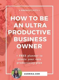 Being a blogger or solo entrepreneur is not the easiest job in the world, that is why I am sharing 10 productivity tips on how to be a productive business owner and blogger (with a free productivity daily planner) for you to get started. #productivity #onlinebusiness #business