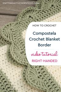 In this step by step video tutorial I will show you how to crochet the beautiful gian scallop stitch border for  the Compostela Baby Blanket. You can view this crochet baby blanket pattern free on my blog.