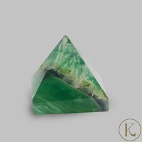 Kimbie Home Multi Colour Feather Fluorite Pyramid 411cts Due to the nature of stone size may vary.