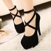 Solid Color Waterproof Heels