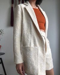 The Stitch Maker • Juliette on Instagram: “Me Made May Day 22: One post late as I was working on this beauty all day yesterday. Here it is 🤗 Pattern : Heather Blazer from…”