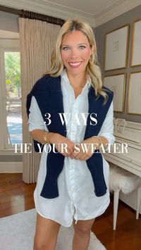 How to tie your sweater. Fashion Hack #fashionhack #fashiontipsforwomen #fashion #fashioninspiration