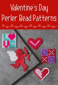 Get over 50 patterns for Valentine's Day perler beads! There are a variety of patterns including hearts, flowers, Cupid, and more.