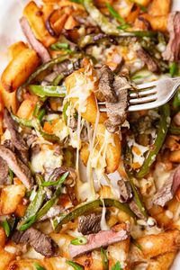 Delicious Philly Cheesesteak Loaded Fries