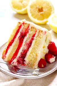 Lemon Raspberry Cake Recipe - Carlsbad Cravings