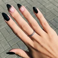 PRICES MAY VARY. Black nails are made of high quality non-toxic and odorless acrylic, will not hurt your hands. Medium length fake nails include 24pcs nails and different 12 size,so easy to get the suitable size that fits your every finger. Press on nails are easy to trim and file in any length and shape as you like. Natural nails are perfect for any occasion,like wedding,party,ceremony and other special occasions.And great gift for girlfriend,mother,and sister. If you have any trouble after recieving full cover false nail, don't forget to contact with us! We'll do our 100% effort to make you satisfied! Welcome to Ursumy！  ❤Ursumy originated in 2001. We have focused on the design and production of false nails for 19 years.     ❤Ursumy's aim is to put the customer first. Ursumy means You Ar