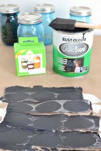 What a great idea. I had a bunch of old stickers and labels for file folders that I never used. I painted them with chalk paint in grey and black and they worked beautifully.