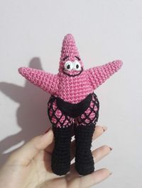 Patrick Star is a Goofy Goober Crochet pattern by NanaBanana, #AD, #NanaBanana, #pattern, #Crochet