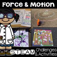 Engineering~Math~Art~Science These 9 STEM/STEAM force and motion activities and challenges are a perfect way to integrate more STEAM strategies into a force and motion unit. These activities can be used throughout a unit as each topic is covered (gravity, friction, inertia, motion, magnetic and othe...