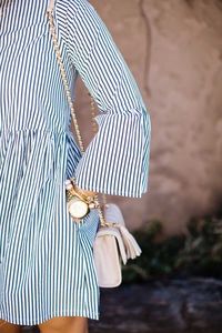 Striped summer dress.