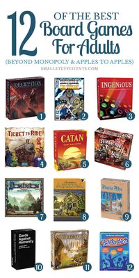 Here are some of the best board games for adults! These are such fun and unique gift ideas for husbands, boyfriends, siblings and friends. Click to check out the gift guide.