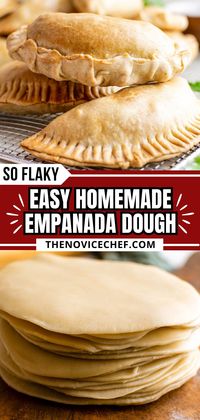 Want to learn how to make flaky Empanada Dough? It's really easy! Fill this homemade turnover with whatever meat (or vegetarian filling) you like. Plus, watch the video below for an easy tutorial on how to fold empanadas!