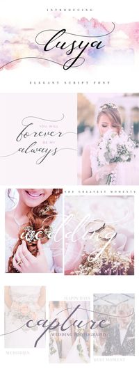 Introducing a elegance script font called ” Lusya “, a casual and beautiful calligraphy font with a modern touch. Come with open type feature with a lot of alternates, its help you to make great lettering. Lusya best uses for wedding invitation, invitations, signature, typography lettering, branding, label, poster, logos, quotes, product packaging, header, merchandise, social media & greeting cards and many more. This font is also support multi language. In Zip Package : – Lusya otf ttf woff