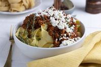 Pappardelle with Tomato-Lamb Ragu - Gusto TV