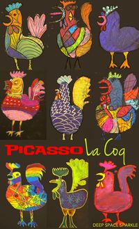 Inspired by Picasso’s painting, La Coq, kids use a combination of oil and chalk pastels to draw a cubist rooster. Easy art activity that takes less than an hour.